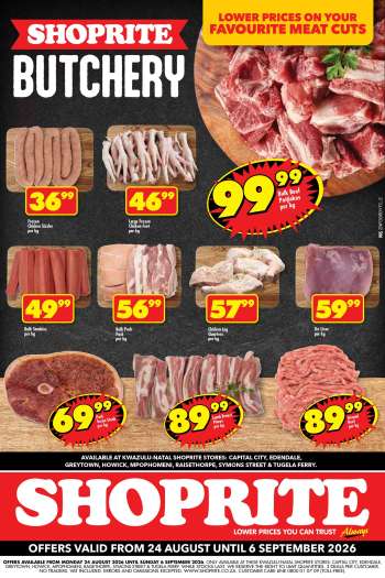 Shoprite catalogue  - 24/08/2026 - 06/09/2026.