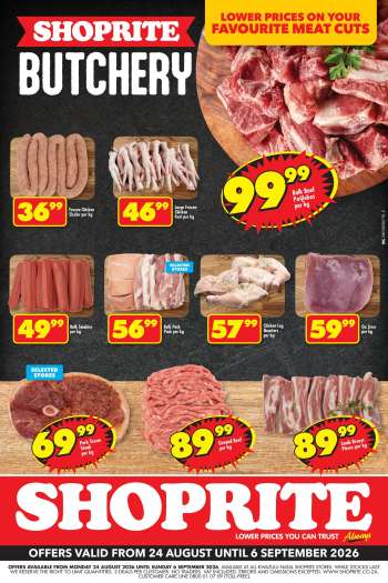 Shoprite catalogue  - 24/08/2026 - 06/09/2026.
