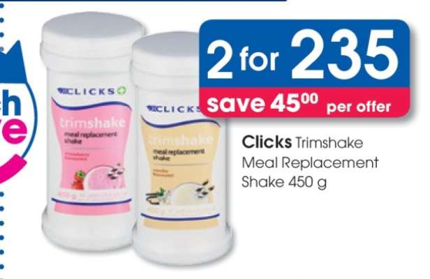 Clicks Trimshake Meal Replacement Shake 450 g