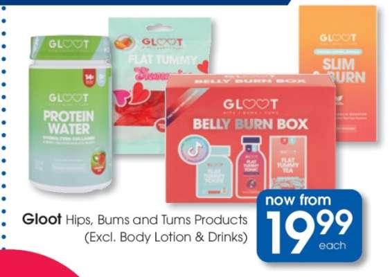 Gloot Hips, Bums and Tums Products