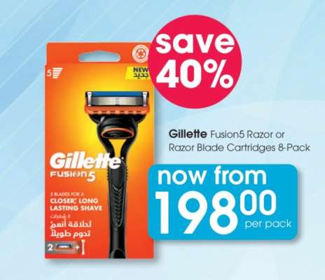 Gillette Fusion5 Razor or Razor Blade Cartridges 8-Pack