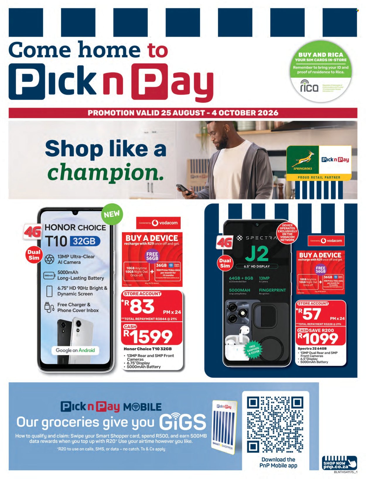 Pick n Pay specials - 25/08/2026 - 04/10/2026. Page 1
