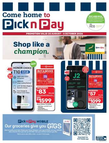 Pick n Pay catalogue  - 25/08/2026 - 04/10/2026.