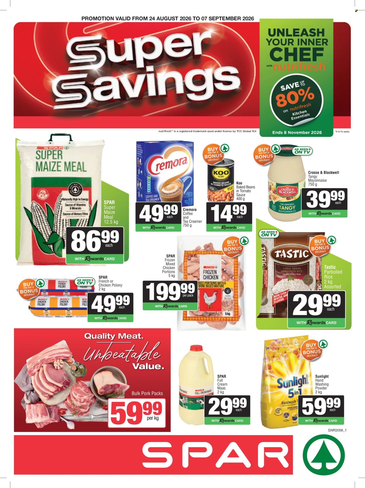 SPAR specials - 24/08/2026 - 07/09/2026. Page 1
