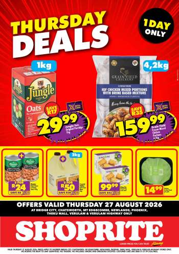Shoprite catalogue  - 27/08/2026 - 27/08/2026.