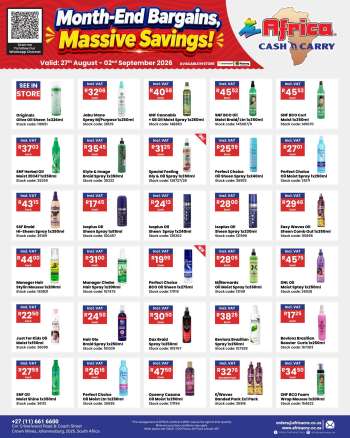 Africa Cash & Carry catalogue  - 27/08/2026 - 02/09/2026.