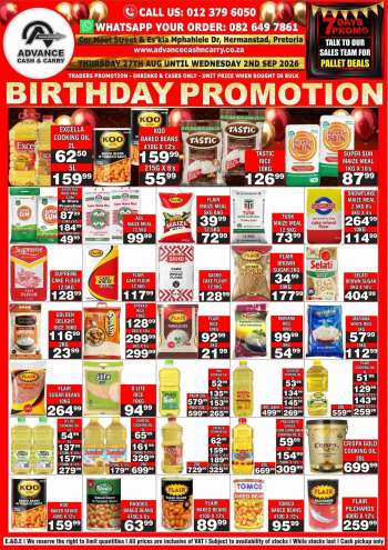 Advance Cash & Carry catalogue  - 27/08/2026 - 02/09/2026.