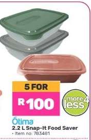 Otima 2.2 L Snap-It Food Saver