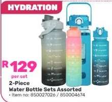 2-Piece Water Bottle Sets Assorted