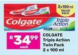 COLGATE Triple Action Twin Pack