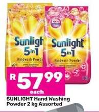 Sunlight Hand Washing Powder 2 kg Assorted