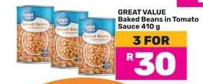 Great Value Baked Beans in Tomato Sauce 410 g