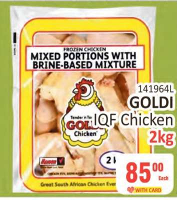 GOLDI IQF Chicken 2kg
