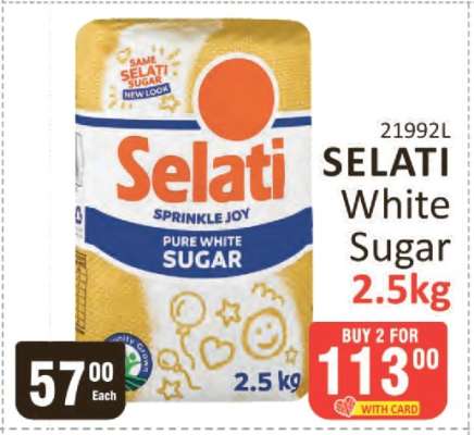 Selati White Sugar-2.5Kg