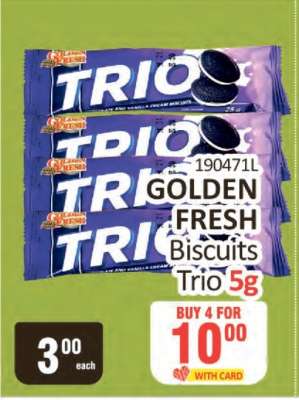 GOLDEN FRESH Biscuits Trio 5g