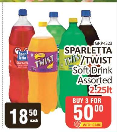 SPARLETTA/TWIST Soft Drink Assorted