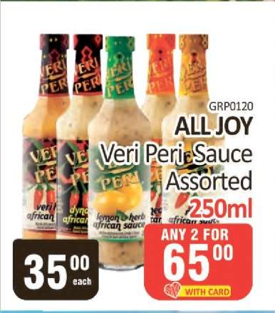 ALL JOY Veri Peri Sauce Assorted