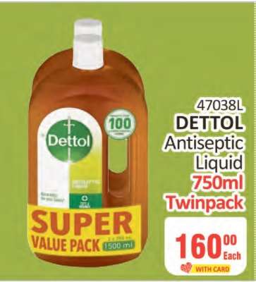 DETTOL Antiseptic Liquid 750ml Twinpack