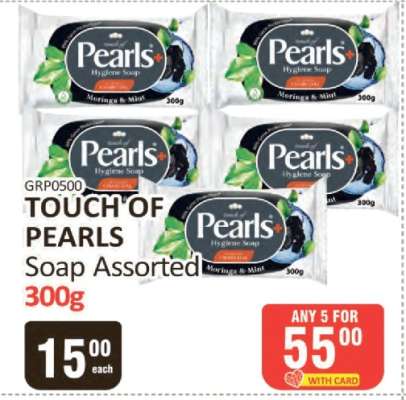 TOUCH OF PEARLS Soap Assorted