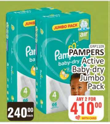 Pampers Active Baby-dry Jumbo Pack