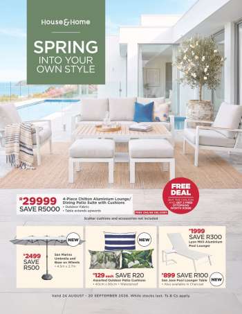 House & Home catalogue  - 24/08/2026 - 20/09/2026.