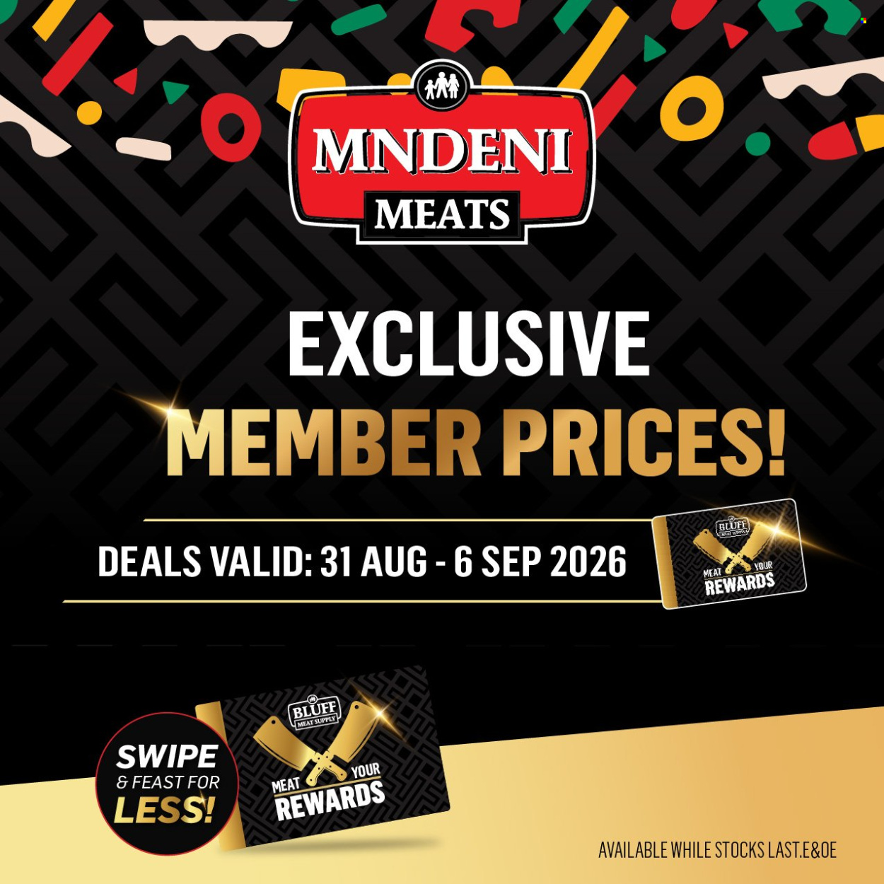 Mndeni Meats specials - 31/08/2026 - 06/09/2026. Page 1