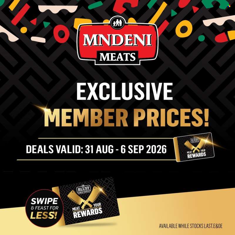 Mndeni Meats catalogue  - 31/08/2026 - 06/09/2026.