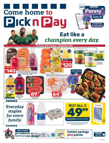 Pick n Pay catalogue  - 31/08/2026 - 06/09/2026.
