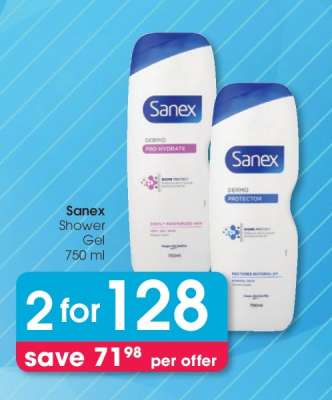 Sanex Shower Gel 750 ml
