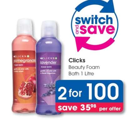 Clicks Beauty Foam Bath 1 Litre