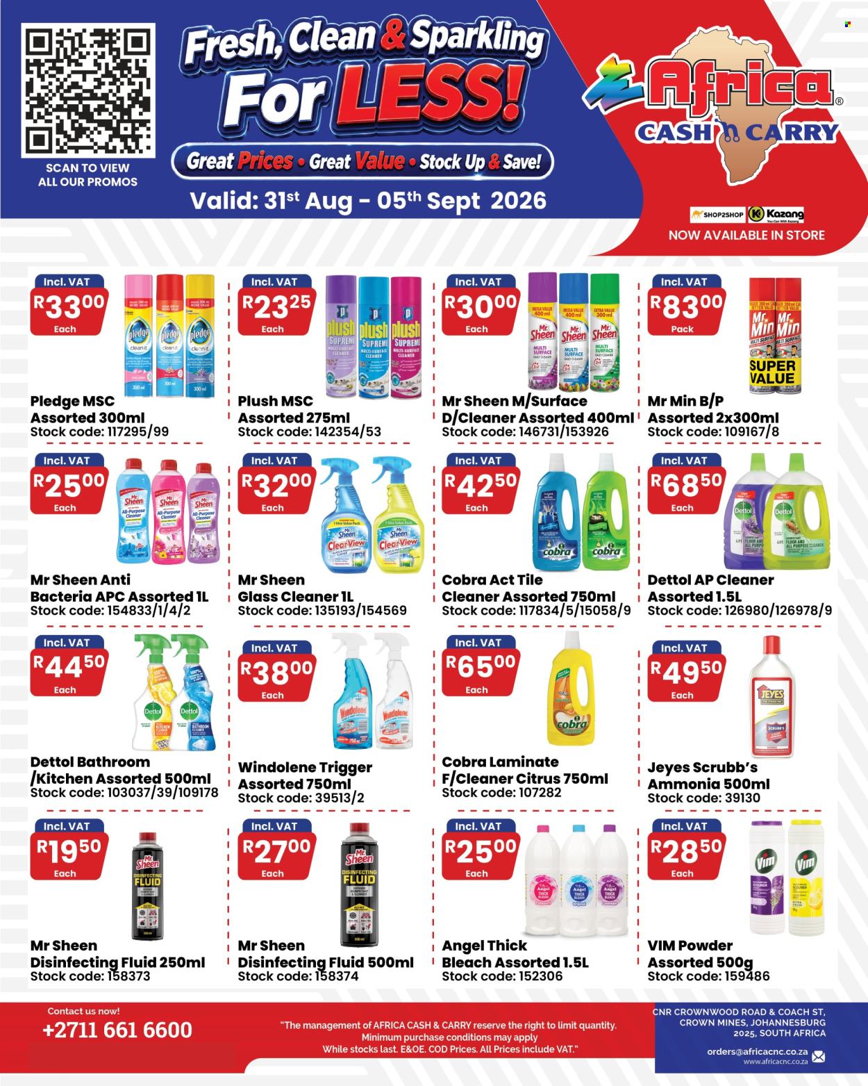 Africa Cash & Carry specials - 31/08/2026 - 05/09/2026. Page 1