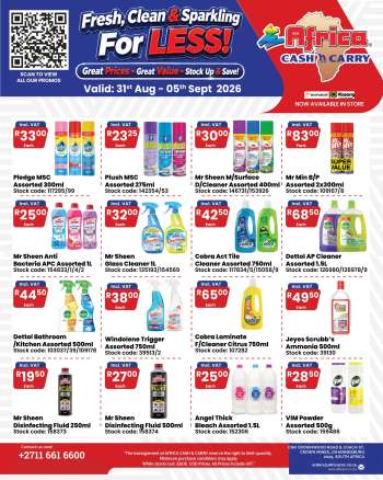 Africa Cash & Carry catalogue  - 31/08/2026 - 05/09/2026.