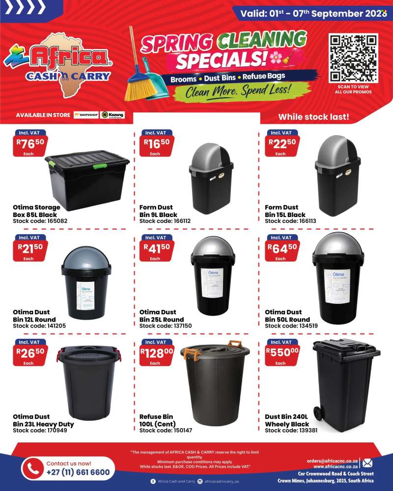 Africa Cash & Carry catalogue  - 01/09/2026 - 07/09/2026.