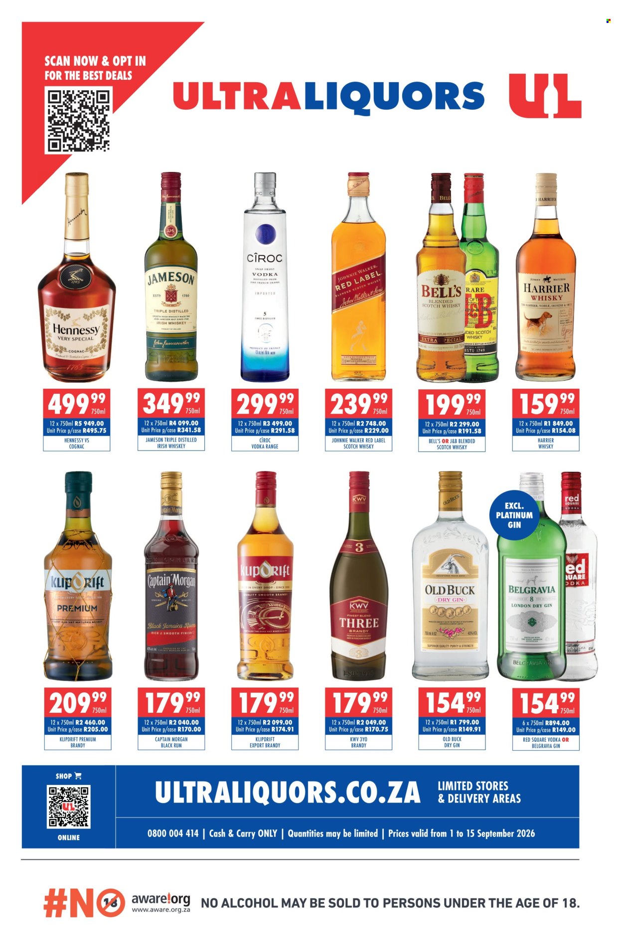 Ultra Liquors specials - 01/09/2026 - 15/09/2026. Page 1