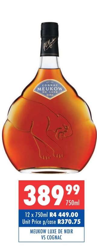 MEUKOW LUXE DE NOIR VS COGNAC