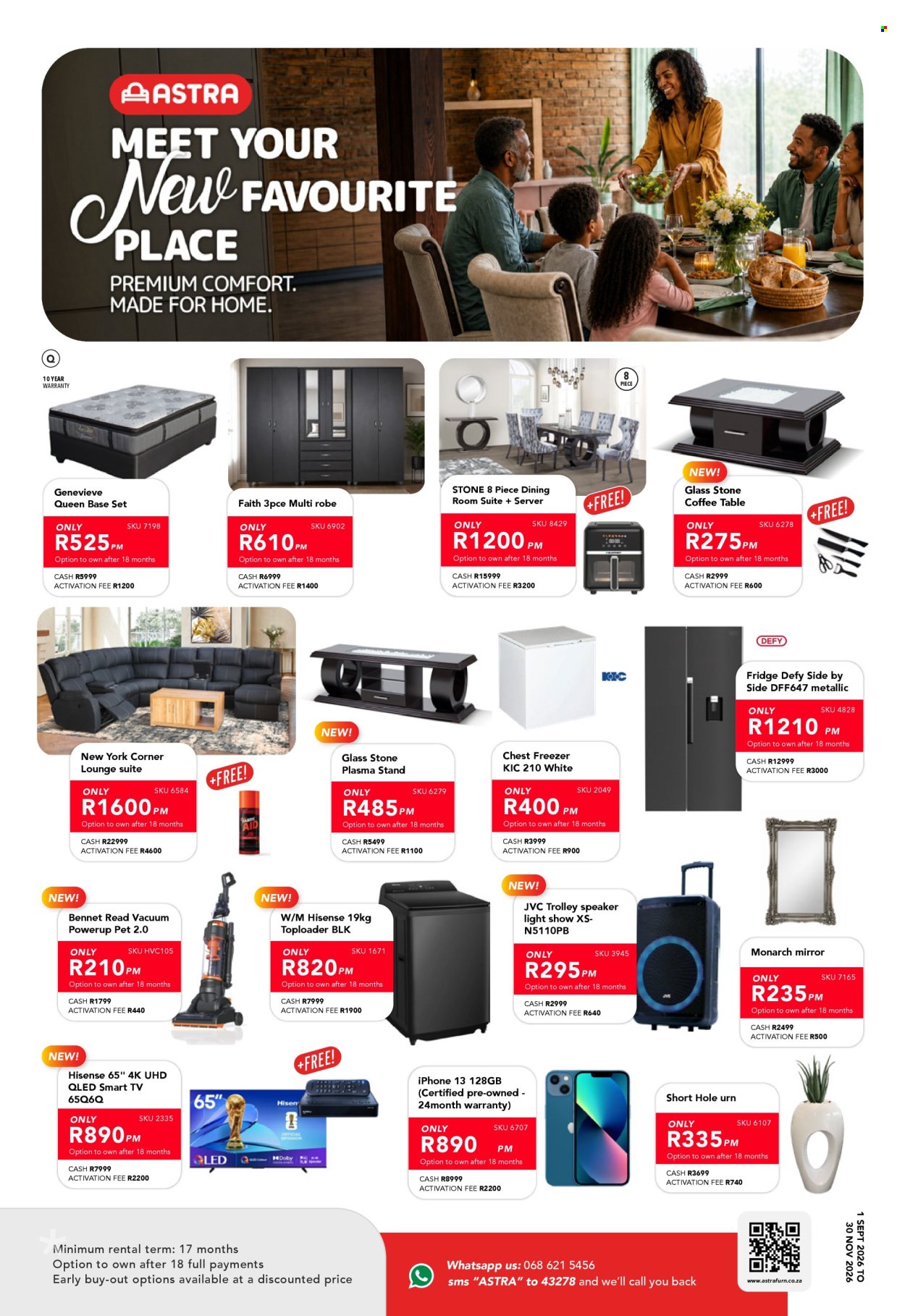 Astra Furnishers specials - 01/09/2026 - 30/11/2026. Page 1