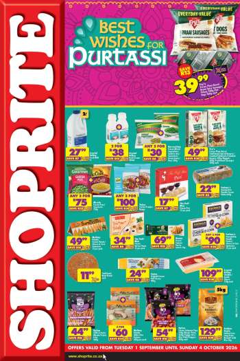 Shoprite catalogue  - 01/09/2026 - 04/10/2026.