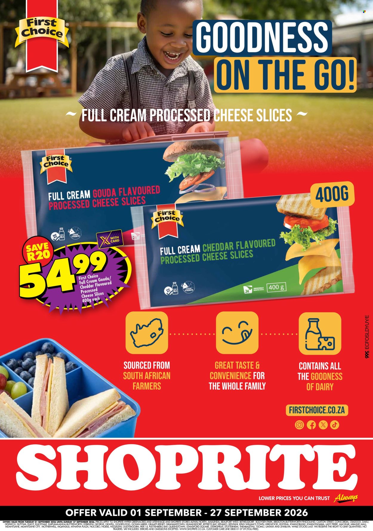 Shoprite specials - 01/09/2026 - 27/09/2026. Page 1