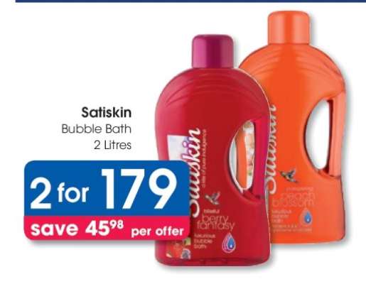 Satiskin Bubble Bath 2 Litres