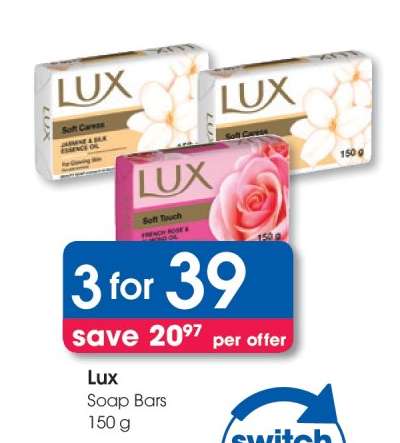 Lux Soap Bars 150 g