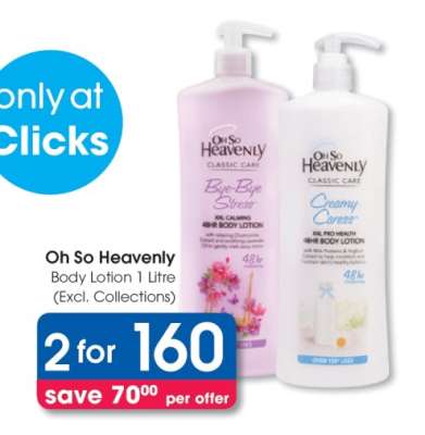 Oh So Heavenly Body Lotion 1 Litre (Excl. Collections)