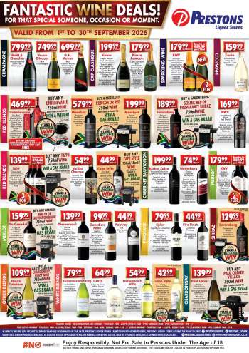 Prestons Liquor Stores catalogue  - 01/09/2026 - 30/09/2026.