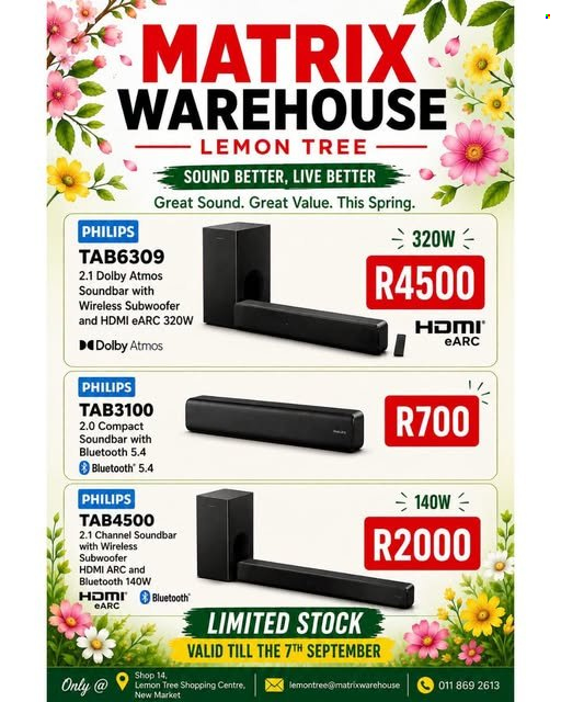 Matrix Warehouse specials. Page 3