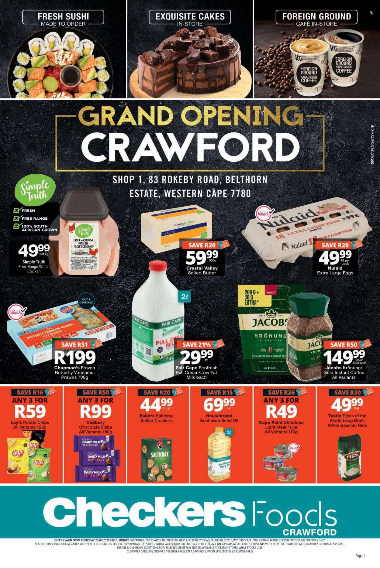 Checkers specials - 27/08/2026 - 06/09/2026. Page 1