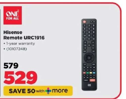 Hisense Remote URC1916