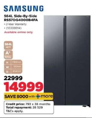 Samsung 564L Side-By-Side RS57DG4000B4FA
