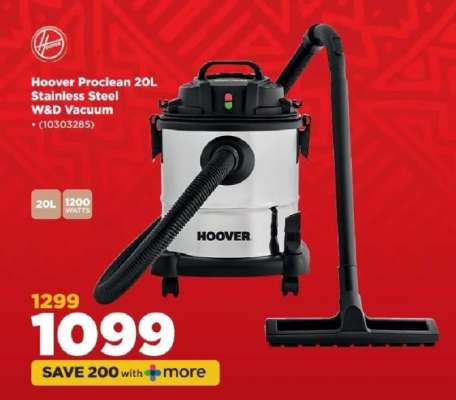 Hoover Proclean 20L Stainless Steel W&D Vacuum