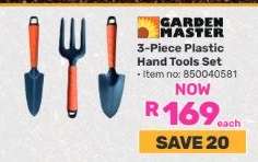 GARDEN MASTER 3-Piece Plastic Hand Tools Set