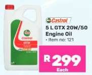 Castrol 5 L GTX 20W-50 Engine Oil