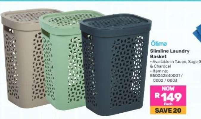 Ólima Slimline Laundry Basket